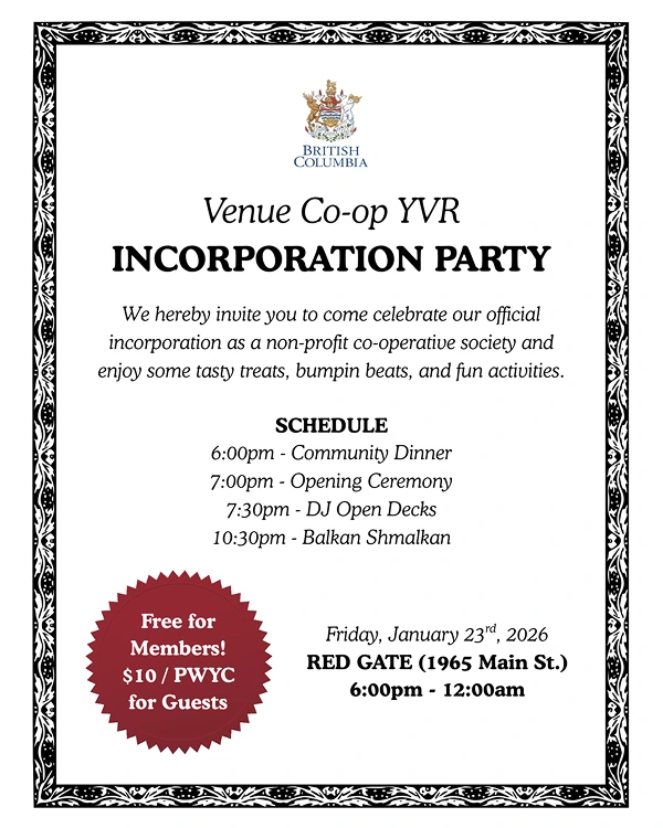 Incorporation Party