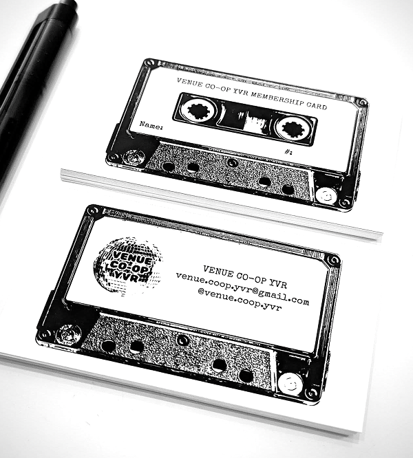 Venue Co-op YVR Membeship Cards